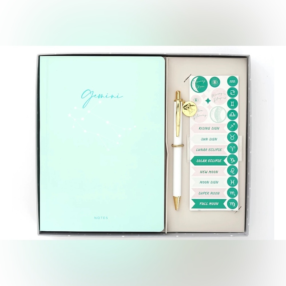 NEW Gartner Studios Gemini Astrology Casebound Flex Journal Set, 96 Sheets